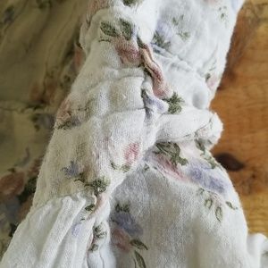 Floral Empire Waist High-Low Top main image 1